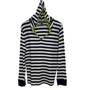 1125 Designer L-RLLauren Active Striped Hooded Stretch Long Sleeve Pullover